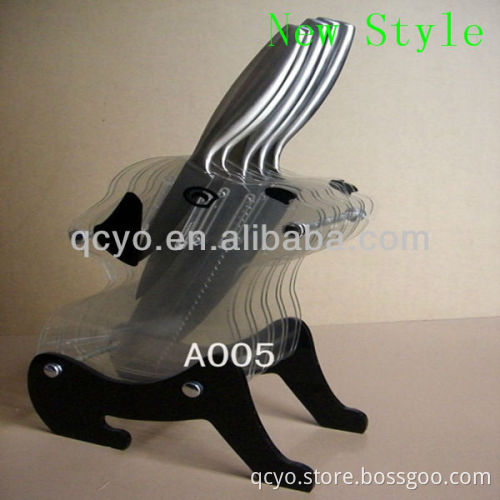 New style acrylic high quality dog-shaped knife display